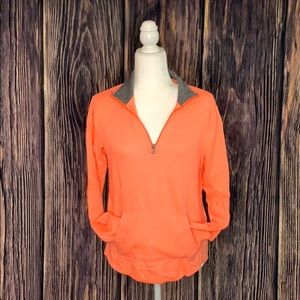 SO Heritage Salmon 1/4 Zip Front Pocket Sweatshirt